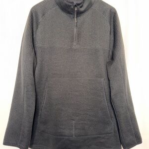 Men's Black Half-Zip Sweater